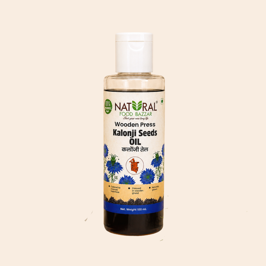 Natural Kalonji Wooden Cold Pressed Oil | काळे जिरे तेल | Natural Food Bazzar®