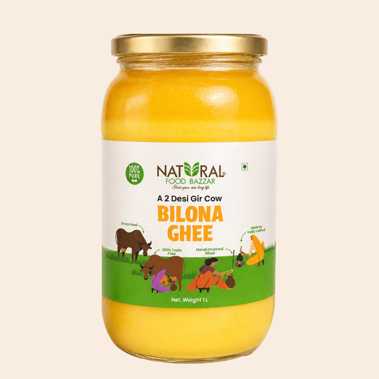 Natural A2 Desi Gir Cow Bilona Ghee | गीर गाईचे तूप | Natural Food Bazzar®