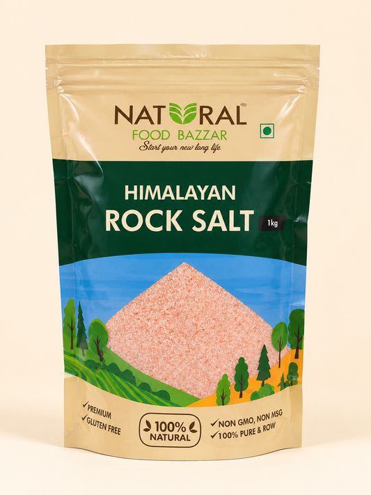 Natural Himalayan Pink Rock Salt | हिमालयन गुलाबी मीठ | Natural Food Bazzar®