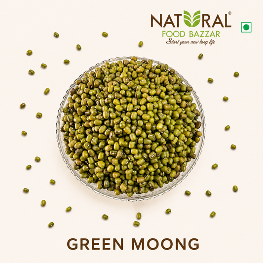 Natural Whole Desi Green Moong | हिरवे मुग | Natural Food Bazzar®
