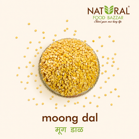 Natural Unpolished Yellow Moong Dal | पिवळी मूग डाळ | Natural Food Bazzar®