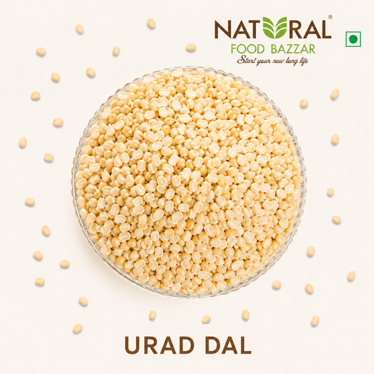 Natural Unpolished White Udad Dal (Urad Dal) | पांढरी उडीद डाळ | Natural Food Bazzar®
