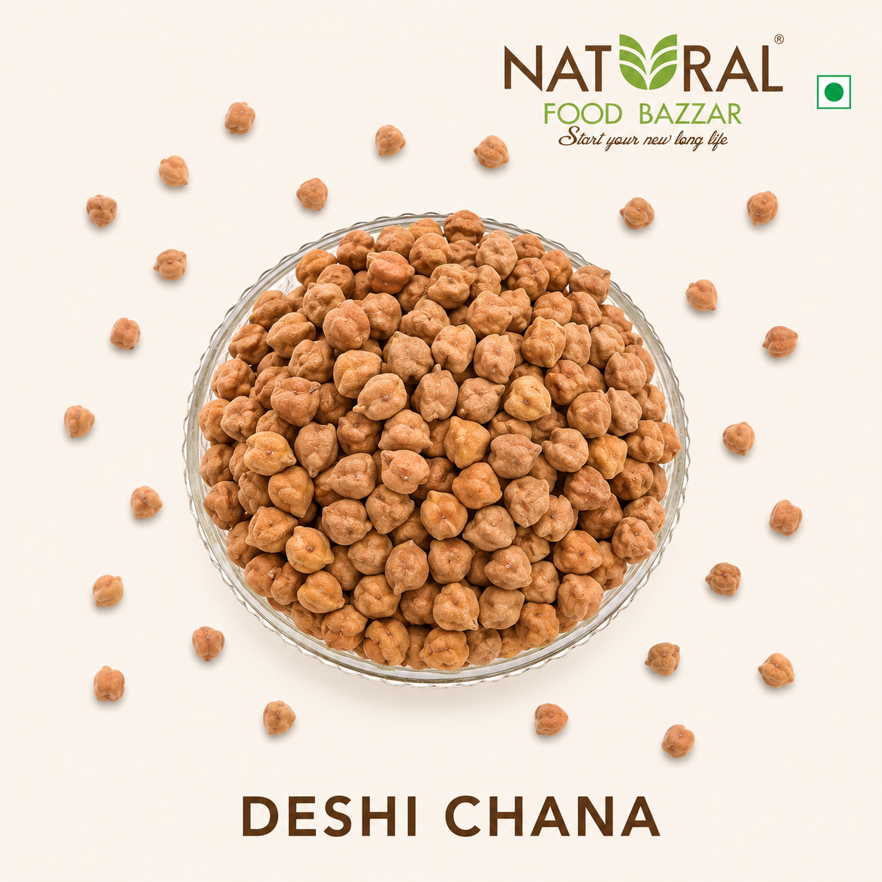 Natural Whole Desi Kala Chana (Brown Chana) | काळा चणा | Natural Food Bazzar®