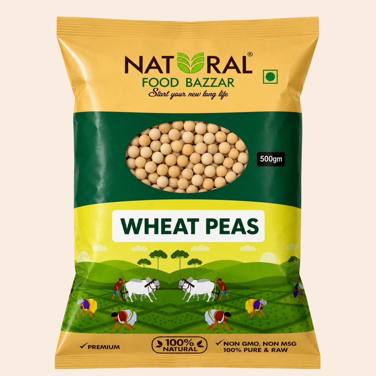 Natural White Peas | पांढरे वाटाणे | Natural Food Bazzar®