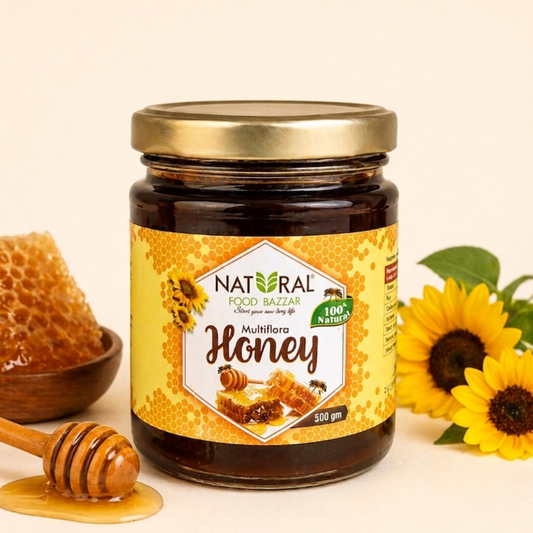 Natural Multiflora Honey | शुद्ध मध | Natural Food Bazzar®