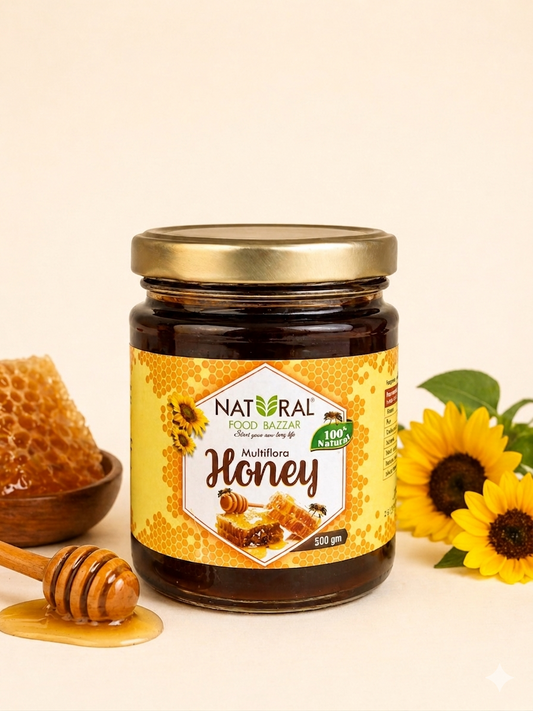 Natural Multiflora Honey | शुद्ध मध | Natural Food Bazzar®